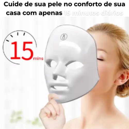 Máscara de Led 7 Cores